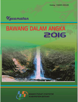 Kecamatan Bawang Dalam Angka 2016